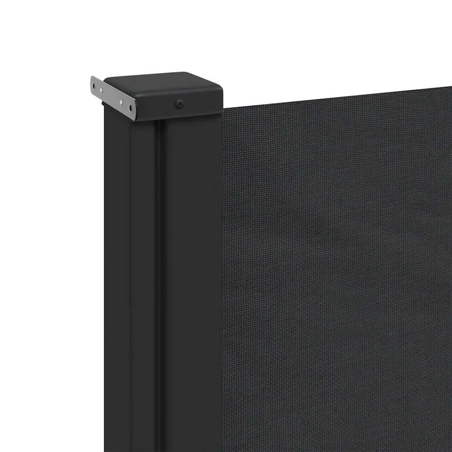 Auvent latéral rétractable noir 140x500 cm - 7