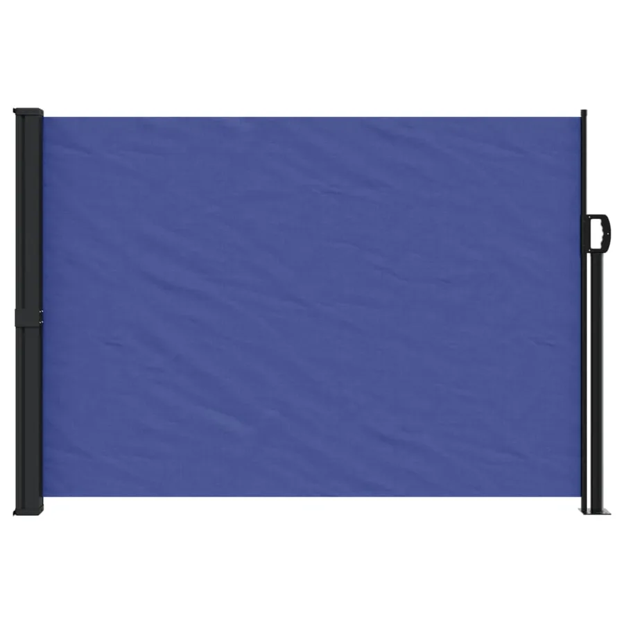 Auvent latéral rétractable bleu 140x500 cm - 3