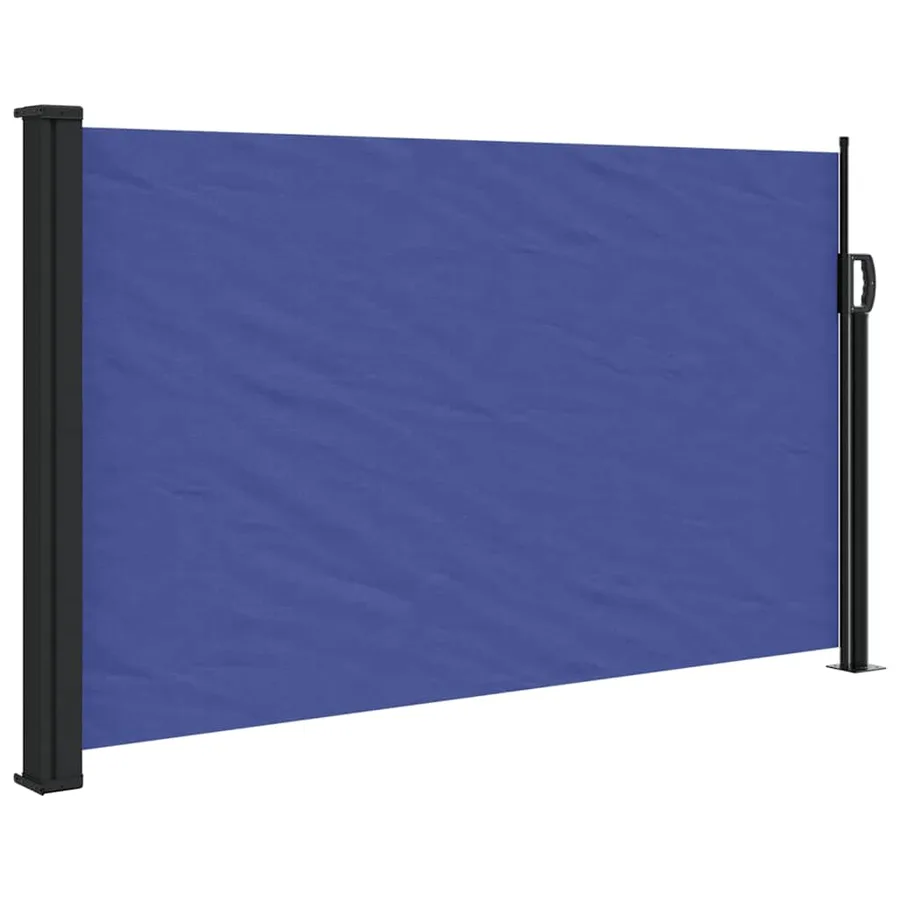 Auvent latéral rétractable bleu 117x300 cm - 2
