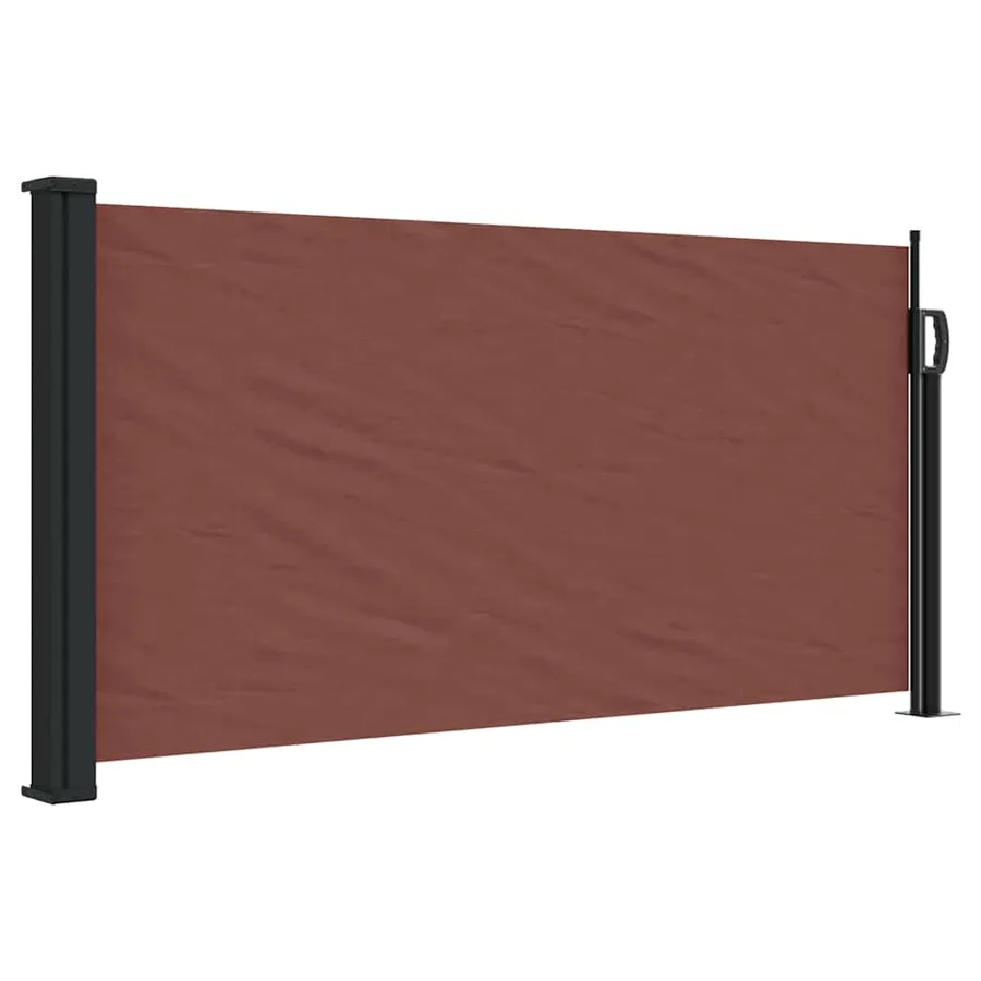 Auvent latéral rétractable marron 100x300 cm - 2