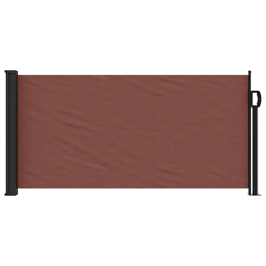 Auvent latéral rétractable marron 100x300 cm - 3