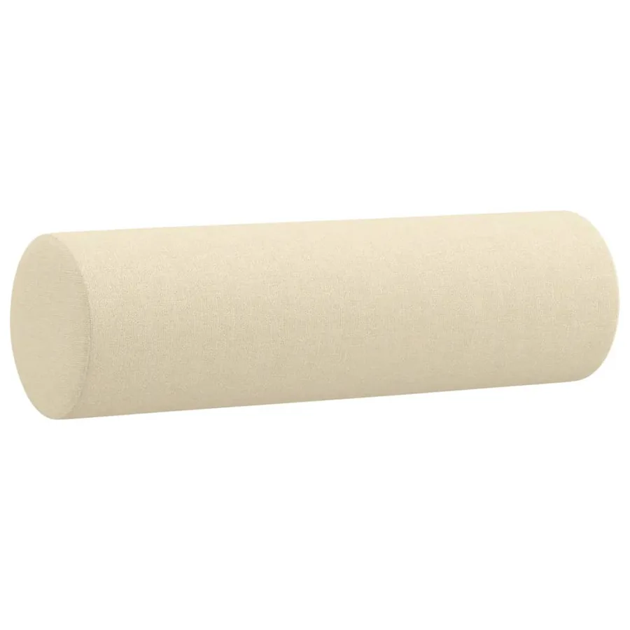 Ensemble de canapés 3 pcs avec coussins crème tissu - 8