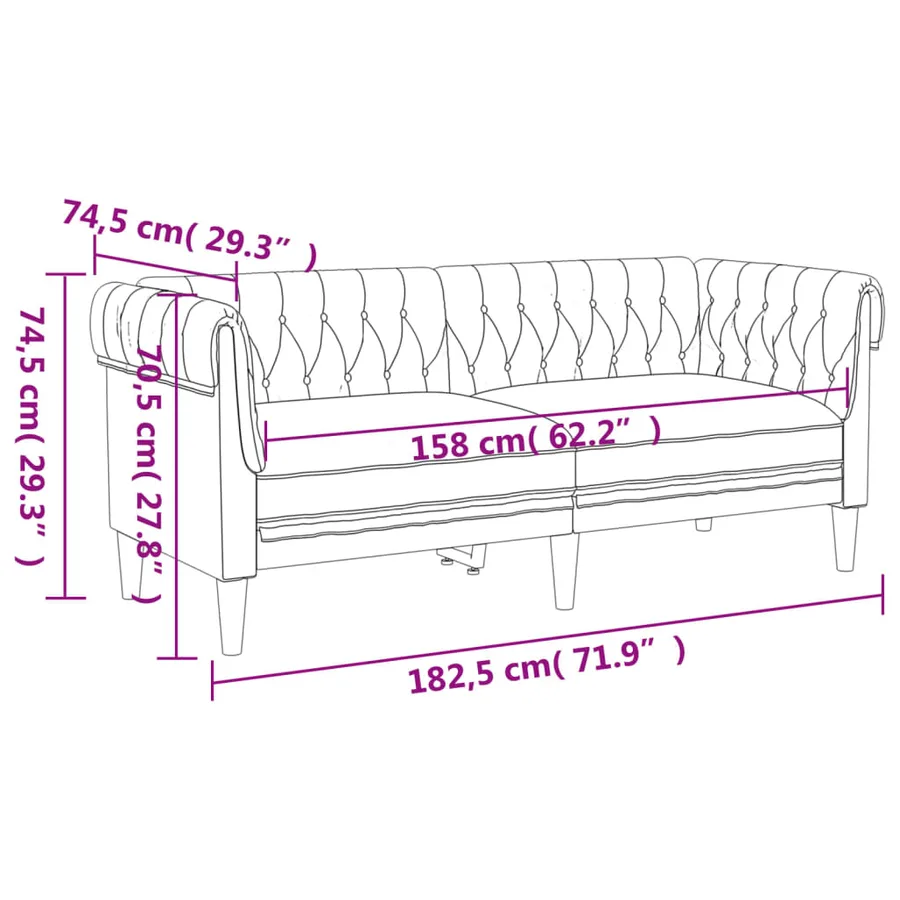 Ensemble de canapés 3 pcs gris clair tissu - 10