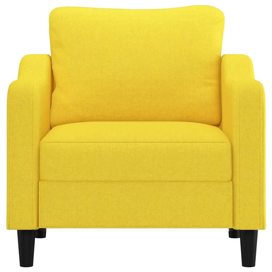 Fauteuil Jaune clair 60 cm Tissu - 3