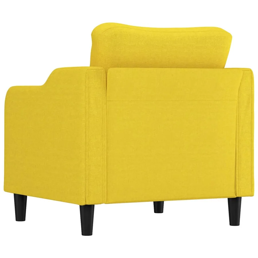 Fauteuil Jaune clair 60 cm Tissu - 5