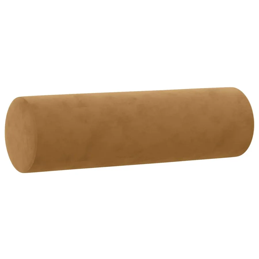 Ensemble de canapés 3 pcs avec coussins marron velours - 7