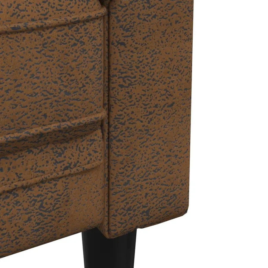 Ensemble de canapés 2 pcs marron tissu - 6
