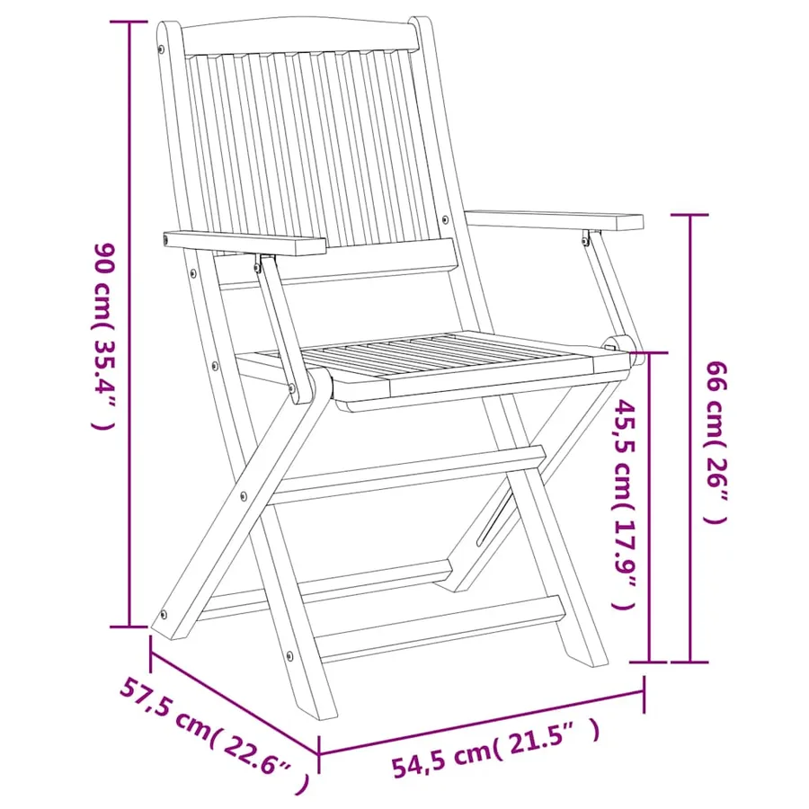 Ensemble à manger de jardin 9 pcs bois d'acacia solide - 9