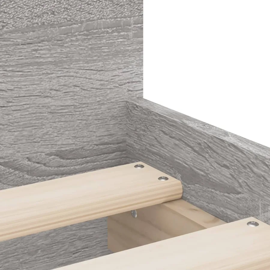 Cadre de lit avec tiroirs sans matelas sonoma gris 90x190 cm - 9