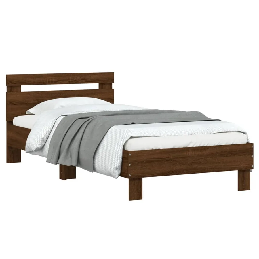 Cadre de lit sans matelas avec lumières LED 90x200 cm - 5