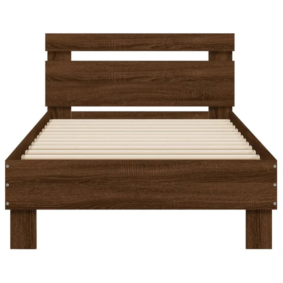 Cadre de lit sans matelas avec lumières LED 90x200 cm - 7