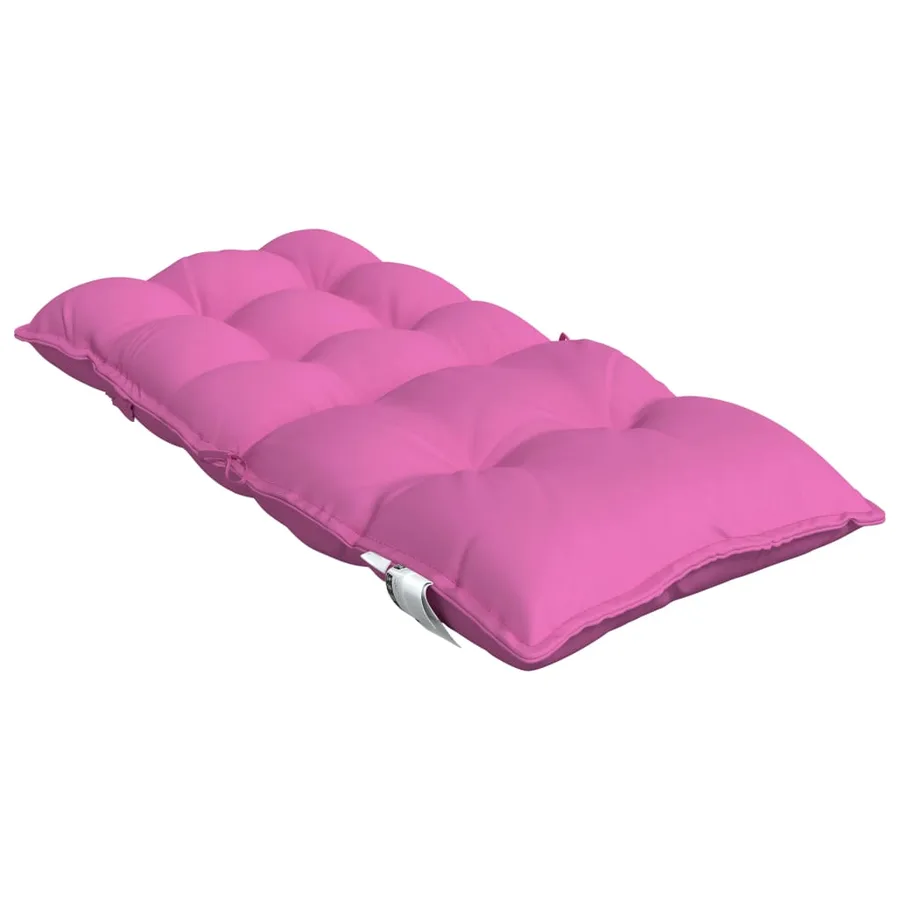 Coussins de chaise à dossier bas lot de 2 rose tissu oxford - 6
