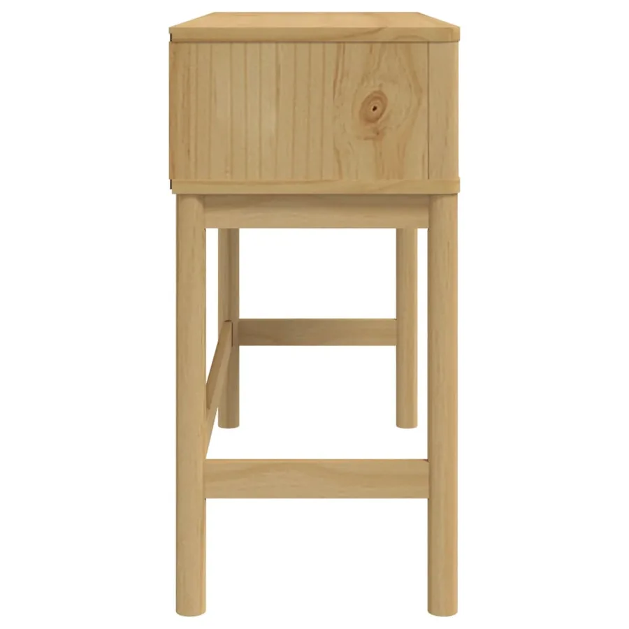 Table console FLORO marron cire 89,5x36,5x73 cm pin massif - 6