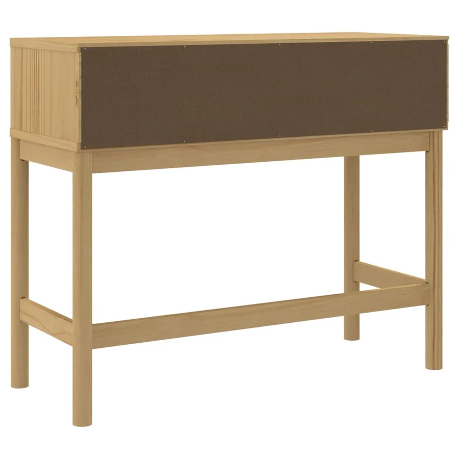 Table console FLORO marron cire 89,5x36,5x73 cm pin massif - 7