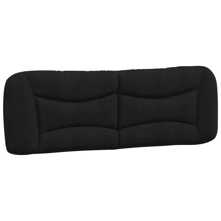 Lit avec matelas Hvar noir 160x200 cm tissu - 5