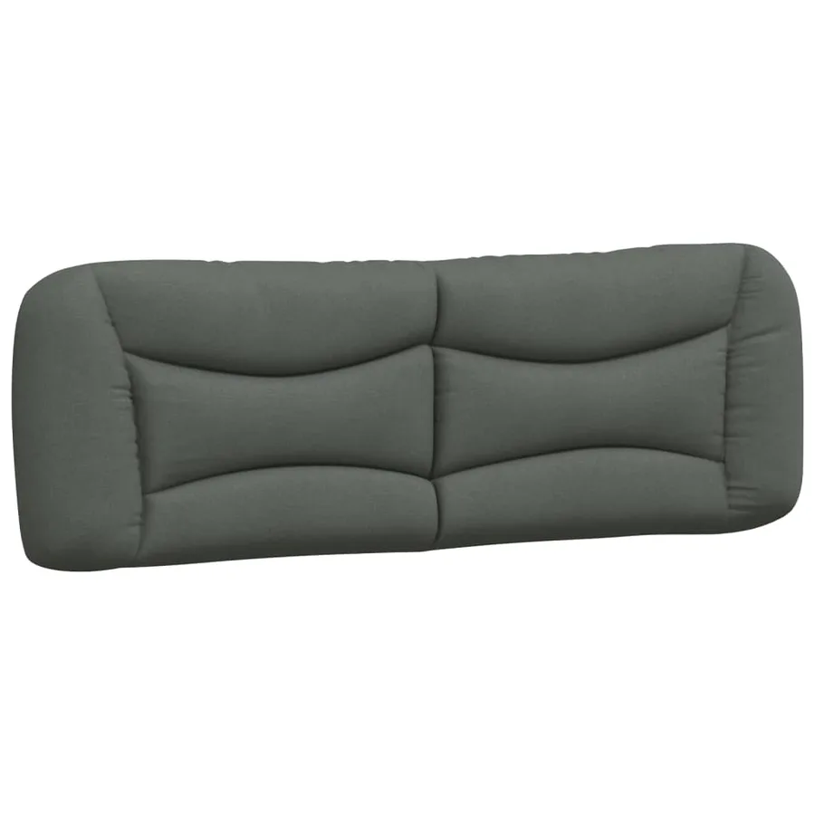 Cadre de lit avec LED sans matelas Hvar gris foncé 160x200 cm tissu - 10