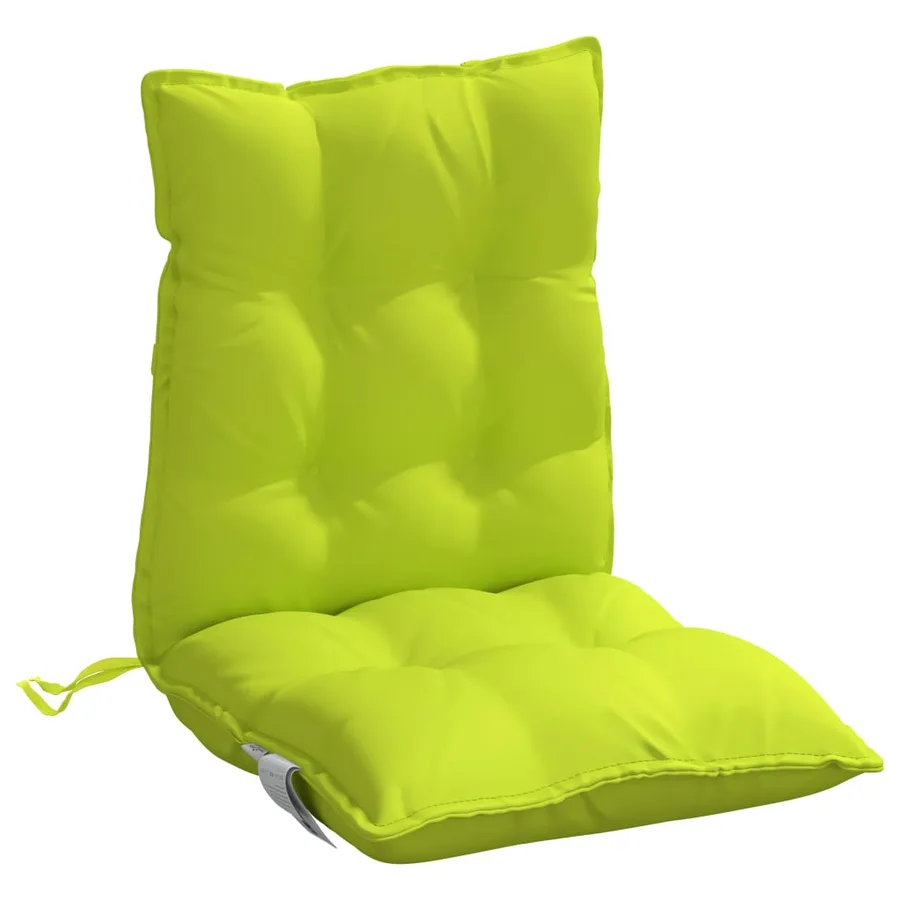 Coussins de chaise à dossier bas lot de 2 vert vif - 5