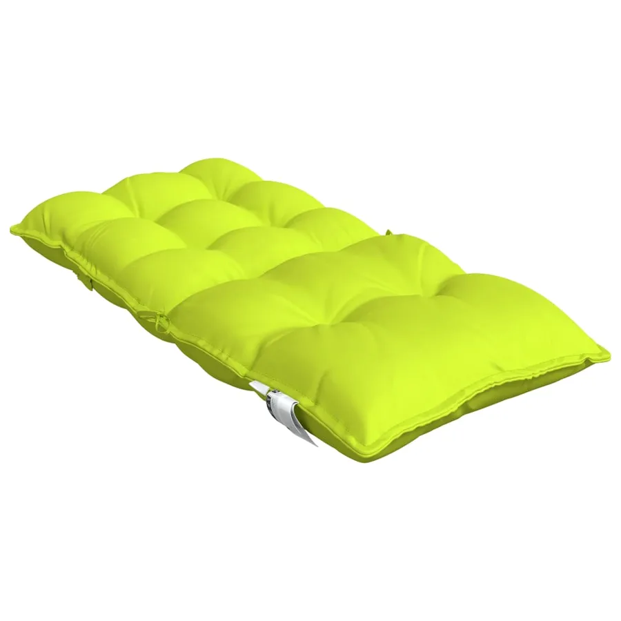 Coussins de chaise à dossier bas lot de 2 vert vif - 6