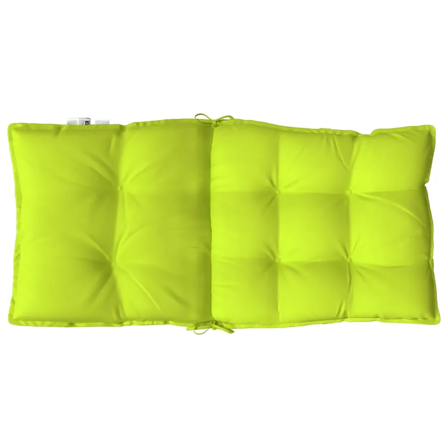 Coussins de chaise à dossier bas lot de 2 vert vif - 7
