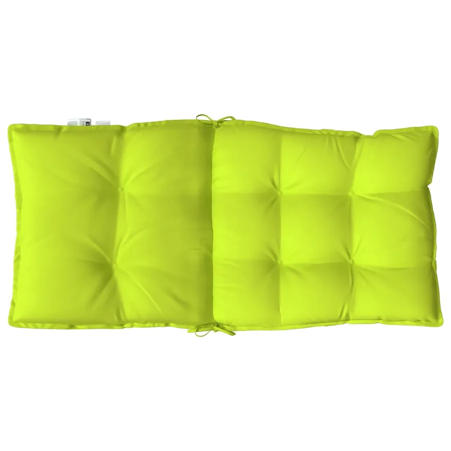 Coussins de chaise à dossier bas lot de 6 vert vif - 7