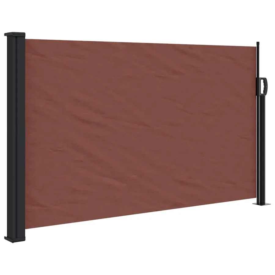 Auvent latéral rétractable marron 120x600 cm - 2
