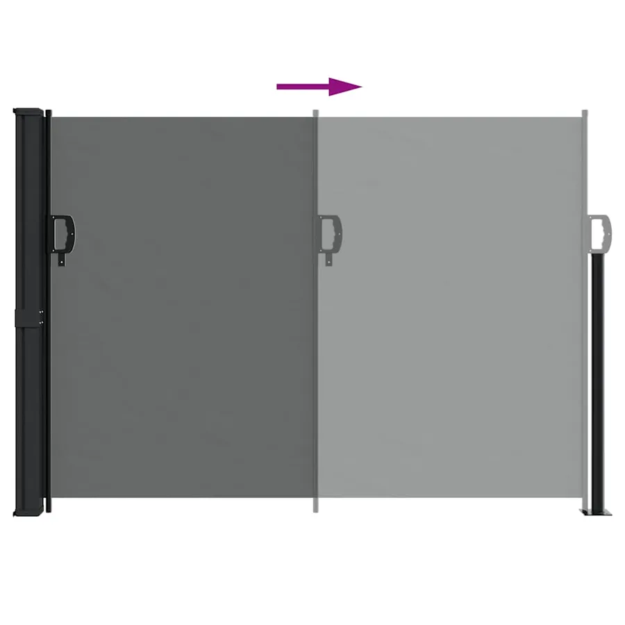 Store latéral rétractable Anthracite 140 x 600 cm - 6