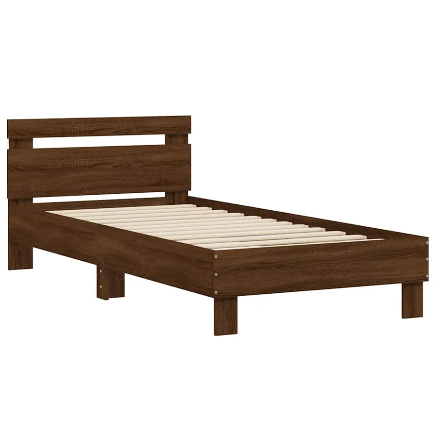 Cadre de lit sans matelas avec lumières LED 75x190 cm - 3