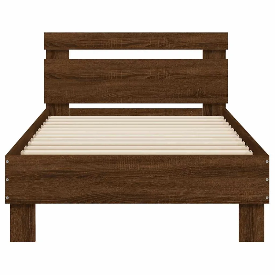 Cadre de lit sans matelas avec lumières LED 75x190 cm - 7