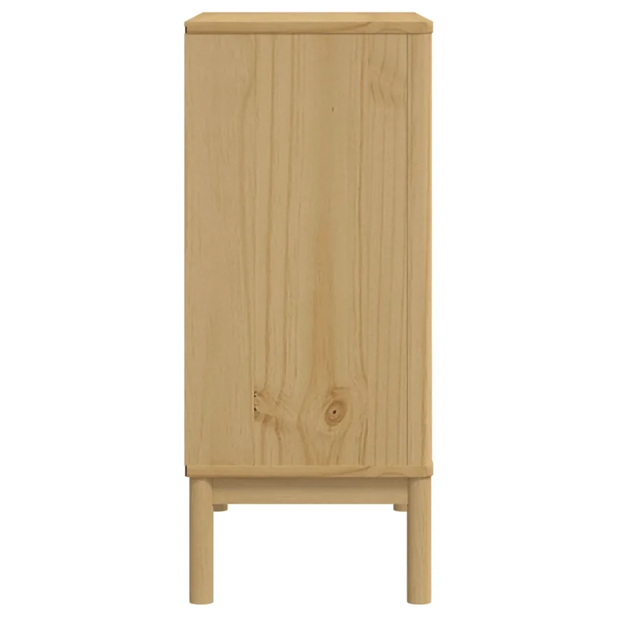 Commode FLORO cire marron bois de pin massif - 6