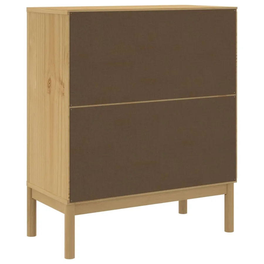 Commode FLORO cire marron bois de pin massif - 7