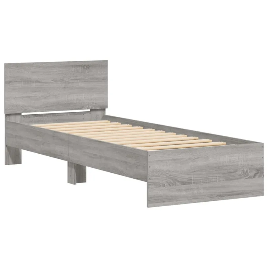 Cadre de lit sans matelas avec tête de lit 75x190 cm - 3