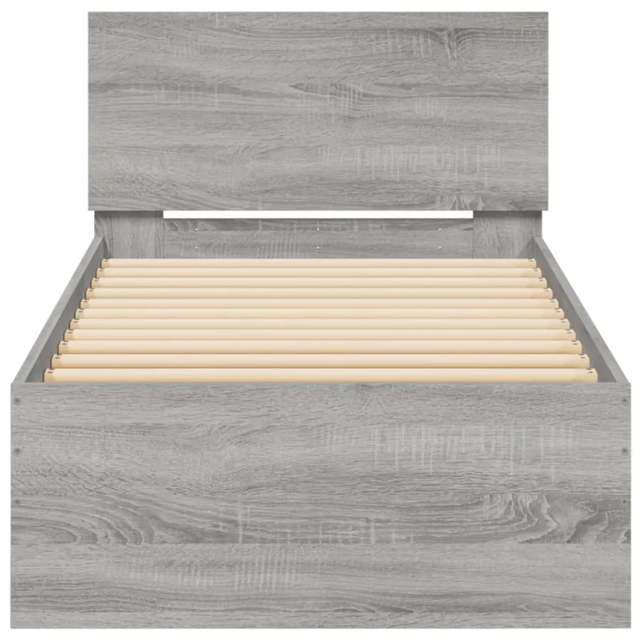 Cadre de lit sans matelas avec tête de lit 75x190 cm - 5