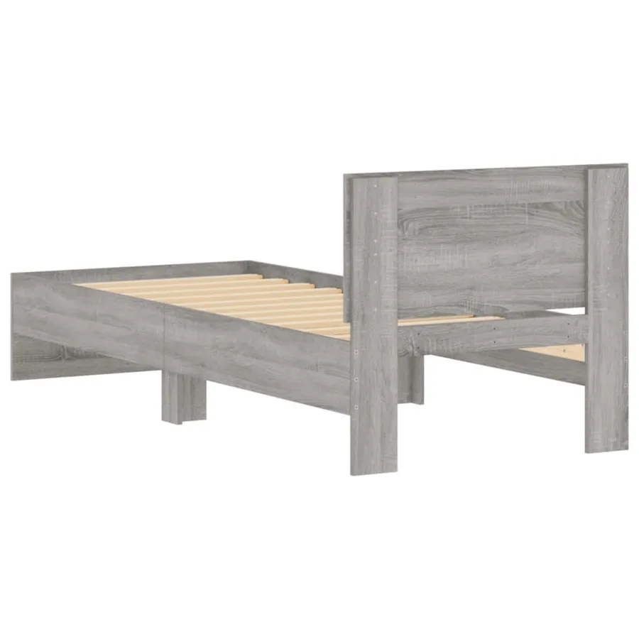 Cadre de lit sans matelas avec tête de lit 75x190 cm - 7