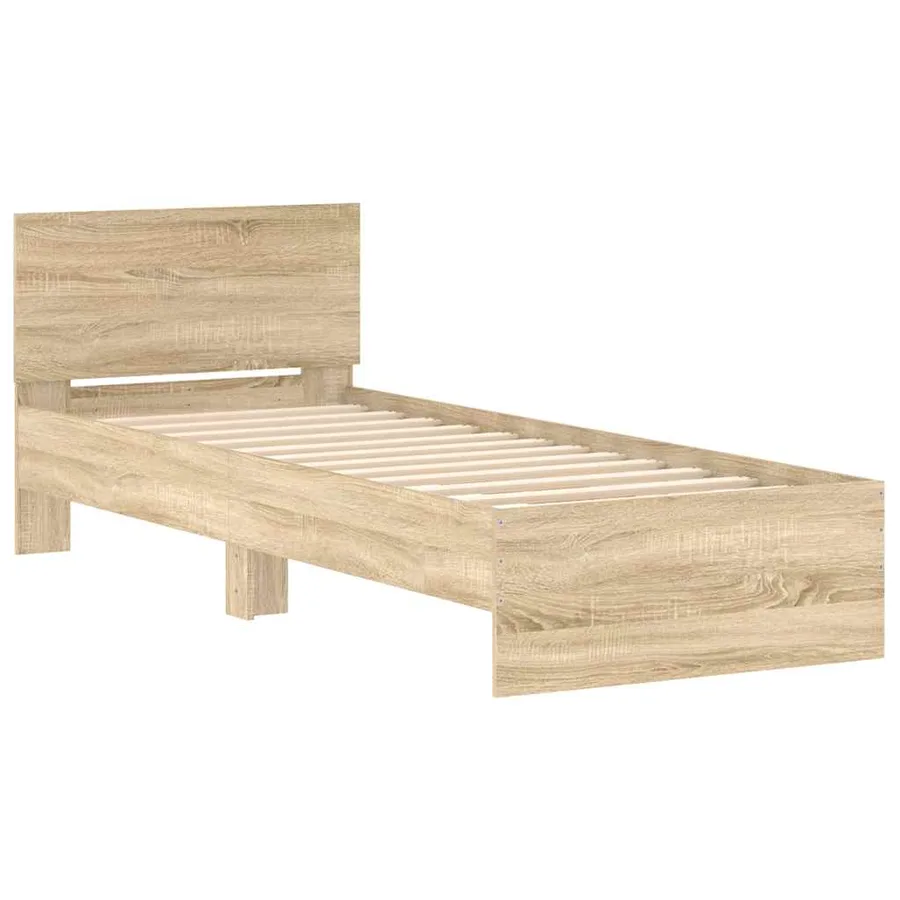 Cadre de lit sans matelas avec tête de lit 90x200 cm - 3