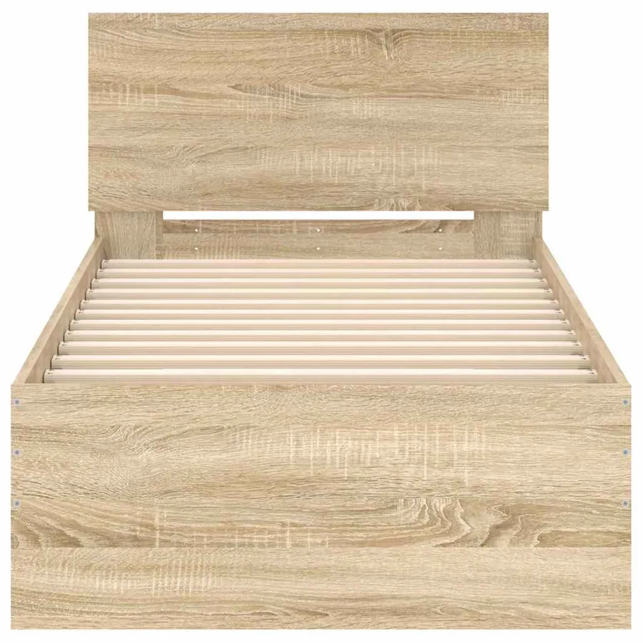 Cadre de lit sans matelas avec tête de lit 90x200 cm - 5