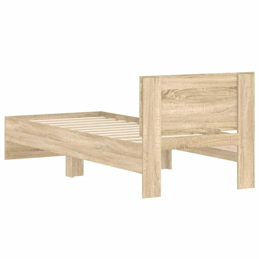 Cadre de lit sans matelas avec tête de lit 90x200 cm - 7