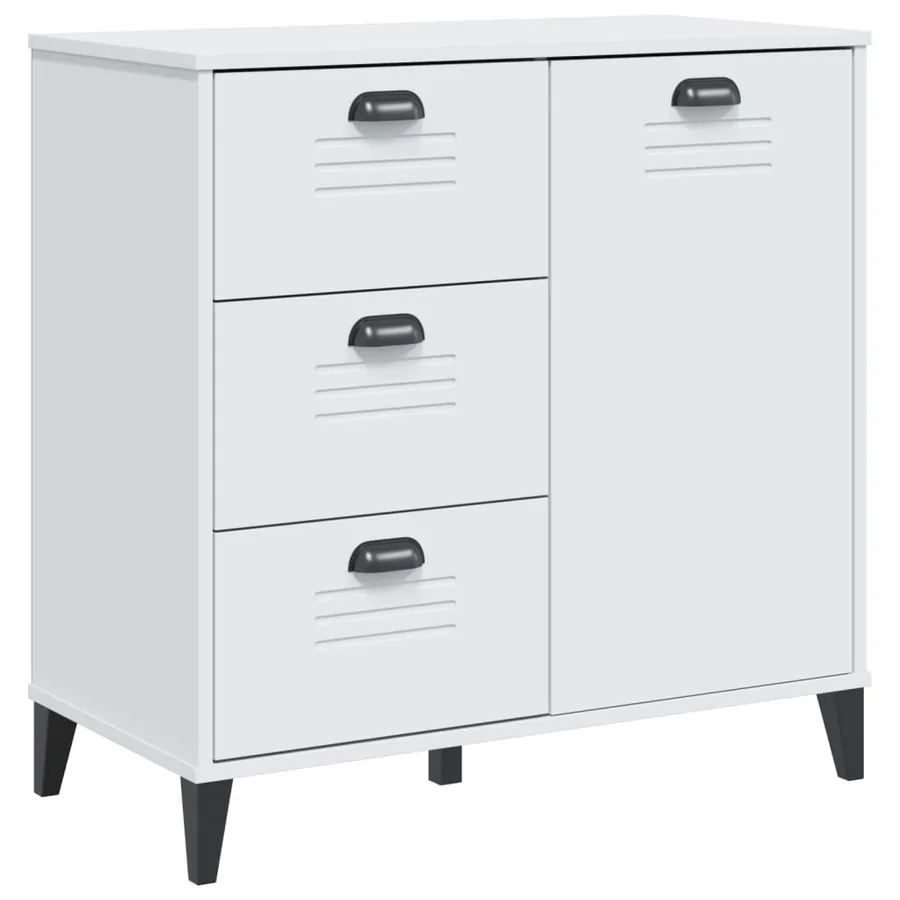 Buffet VIKEN blanc 80x40x80 cm bois d'ingénierie - 2