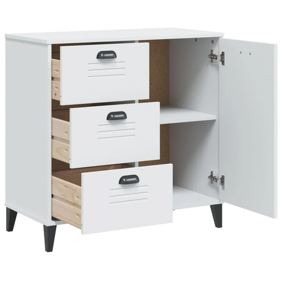 Buffet VIKEN blanc 80x40x80 cm bois d'ingénierie - 5