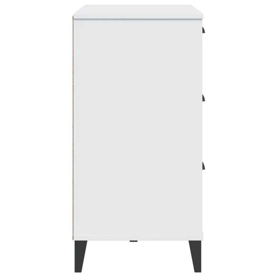Buffet VIKEN blanc 80x40x80 cm bois d'ingénierie - 7