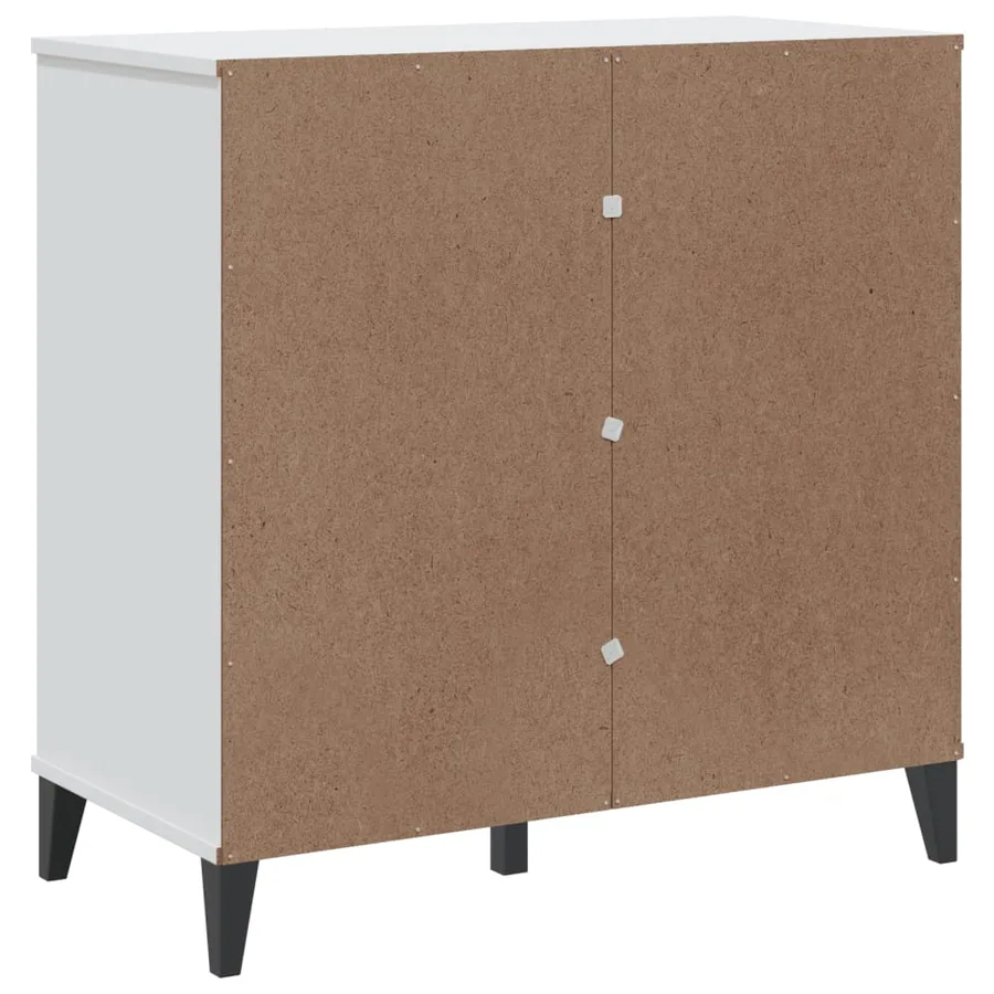 Buffet VIKEN blanc 80x40x80 cm bois d'ingénierie - 8