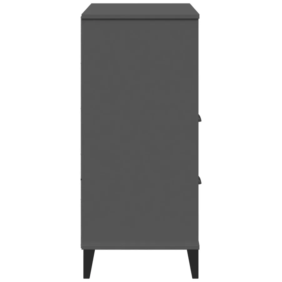 Bibliothèque VIKEN gris anthracite 80x40x90cm bois d'ingénierie - 7