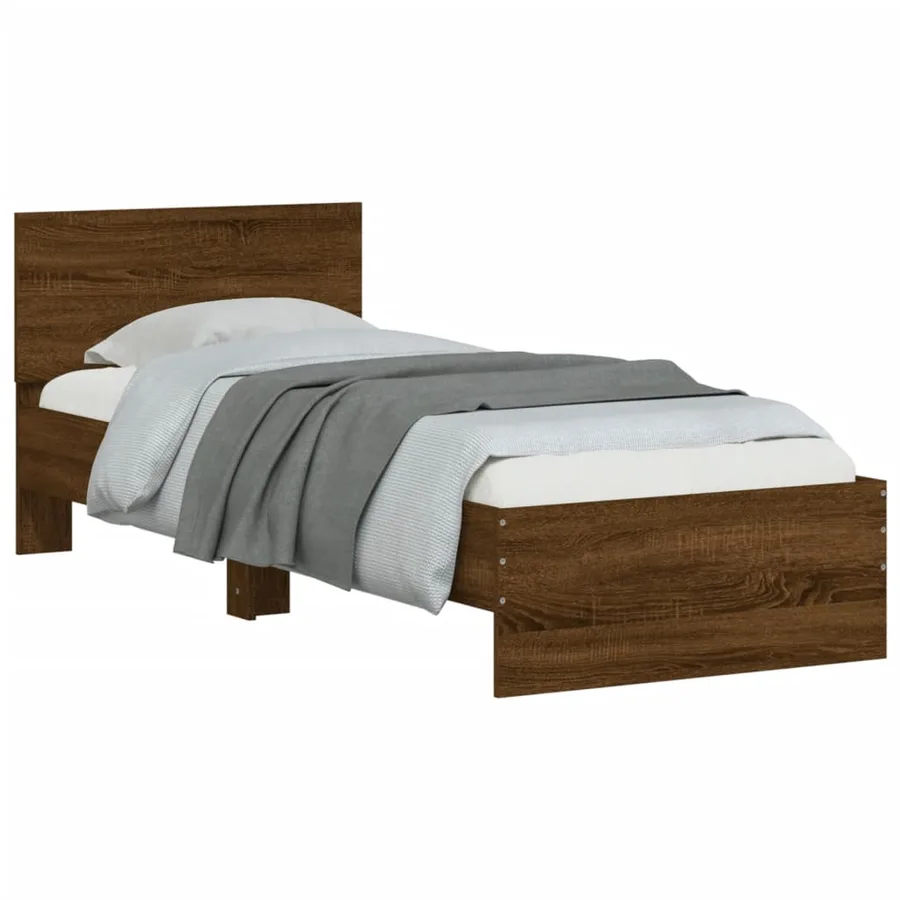 Cadre de lit sans matelas avec tête de lit 90x200 cm - 4