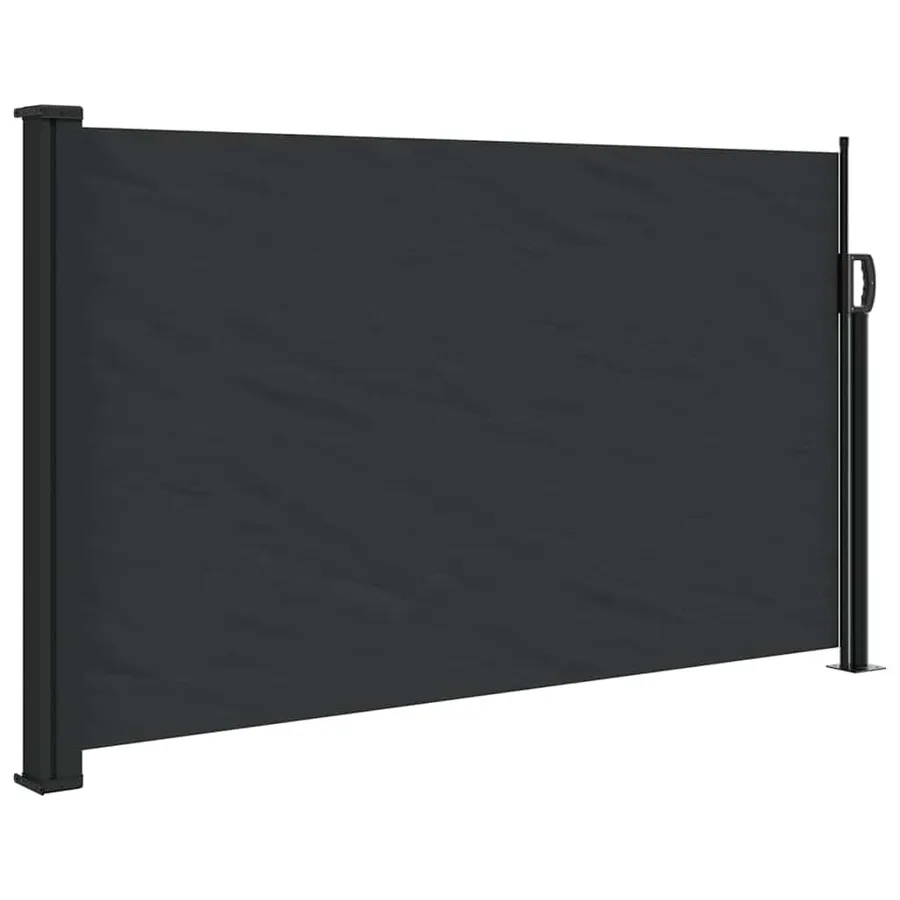 Auvent latéral rétractable noir 120x600 cm - 2