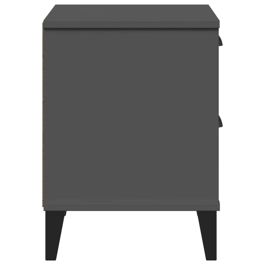 Table de chevet VIKEN gris anthracite bois d'ingénierie - 7