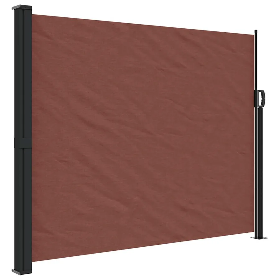 Auvent latéral rétractable marron 160x600 cm - 2