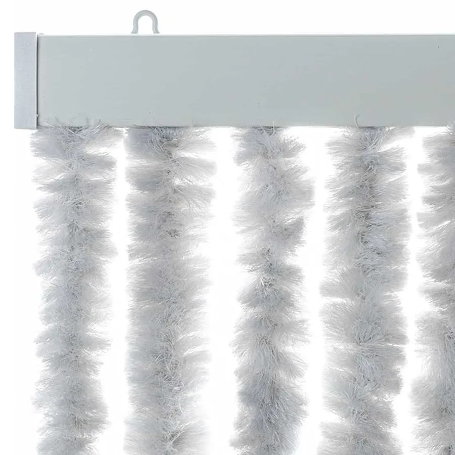 Rideau anti-mouches gris 56x185 cm chenille - 4