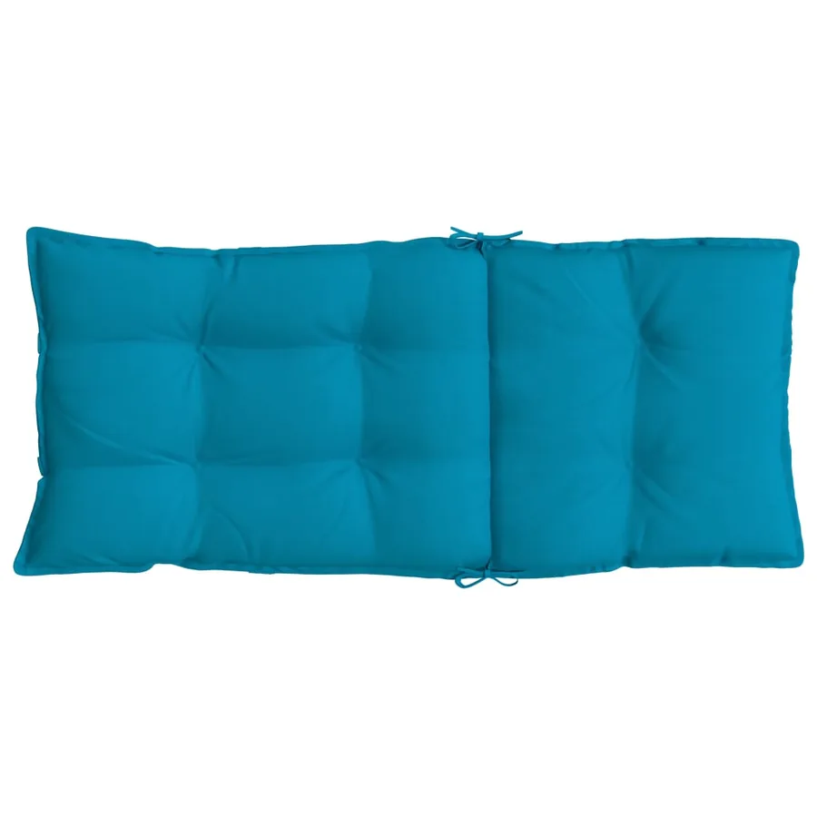 Coussins de chaise à dossier haut lot de 4 bleu clair - 7