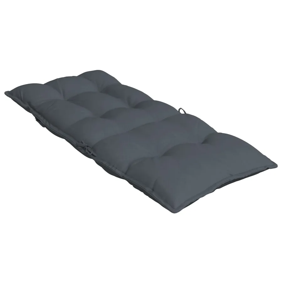Coussins de chaise à dossier haut lot de 4 anthracite - 6