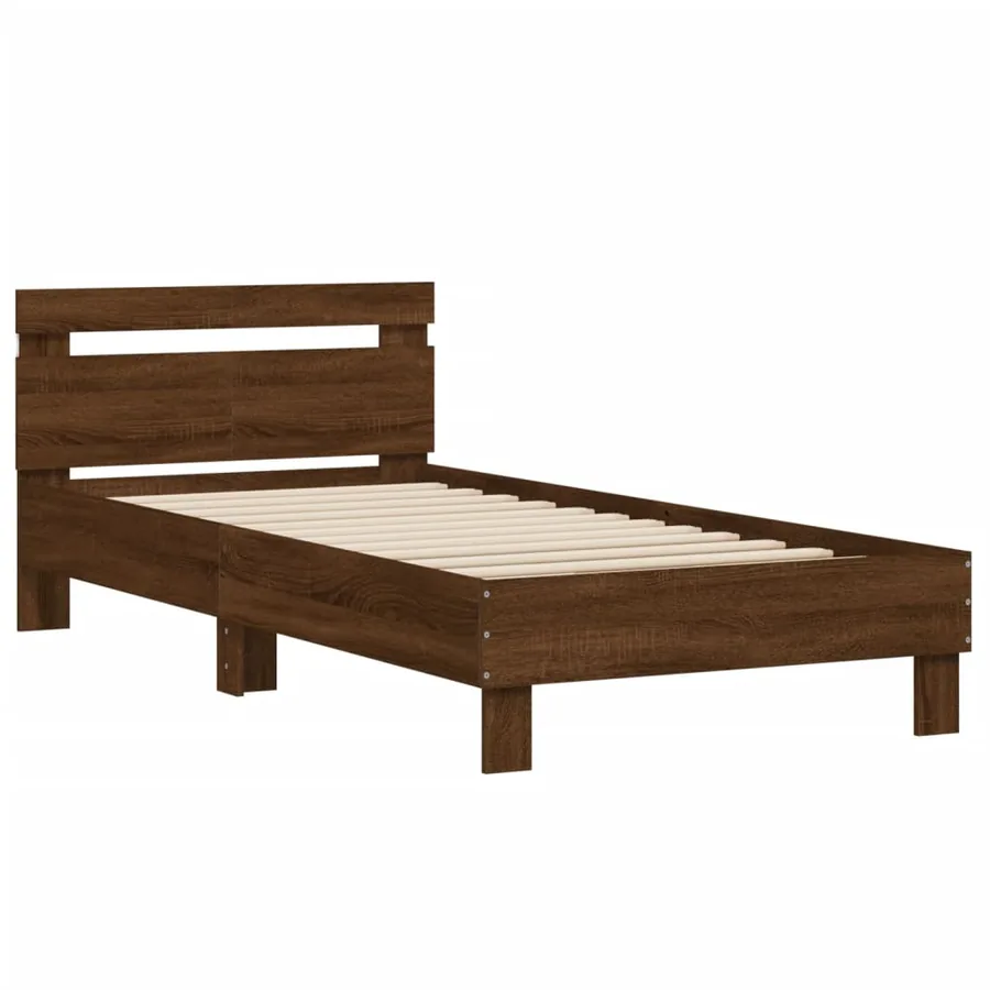 Cadre de lit sans matelas avec lumières LED 100x200 cm - 6
