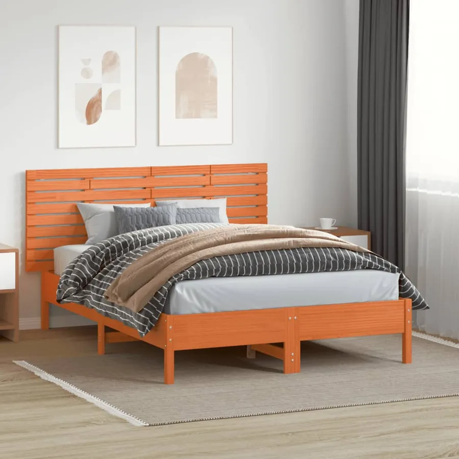 Tête de lit murale 166x3x63 cm Bois massif de pin - 3